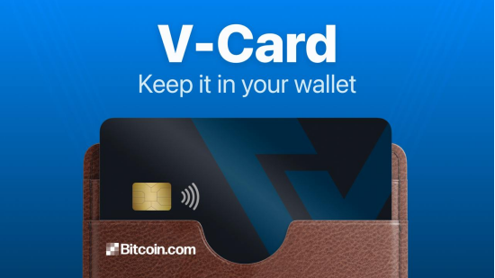 Bitcoin.com 推出自托管比特币和加密货币DeFi钱包应用中的V卡借记卡缩略图